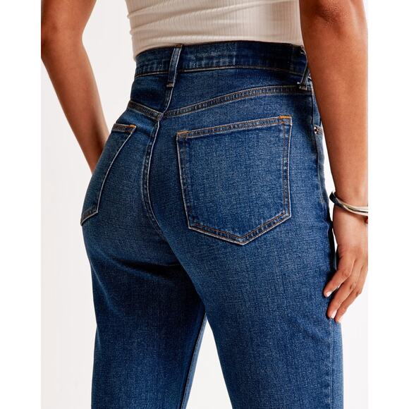 ABERCROMBIE & FITCH The '90s Relaxed Jean High Rise - Curve Love Sz 6 - Picture 5 of 8